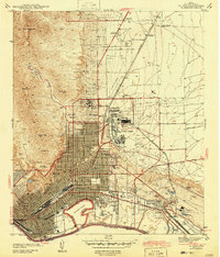 1943 Map of El Paso