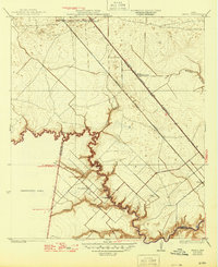 1932 Map of Friendswood, TX, 1945 Print