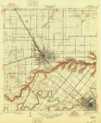 1932 Map of Harlingen, TX, 1945 Print