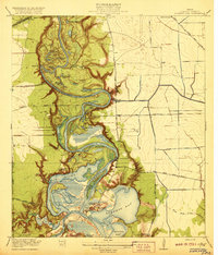 1920 Map of Highlands, TX