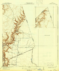 1920 Map of Huffman, 1942 Print