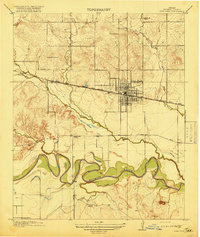 1918 Map of Iowa Park, TX