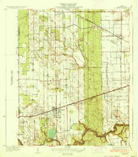 preview thumbnail of historical topo map of La Feria, TX in 1936
