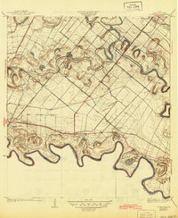 1936 Map of La Paloma, TX, 1945 Print