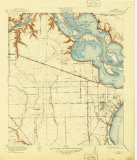 1920 Map of La Porte, TX, 1944 Print