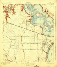 1920 Map of La Porte, TX, 1925 Print