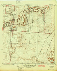1936 Map of Los Fresnos, TX, 1945 Print