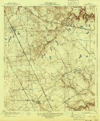 Download a high-resolution, GPS-compatible USGS topo map for Louetta, TX (1941 edition)