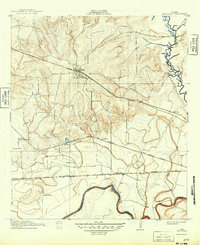 1913 Map of Millican, 1949 Print