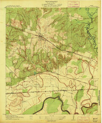 1913 Map of Millican