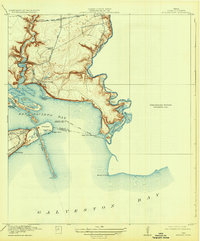 1919 Map of Morgan Point, 1932 Print