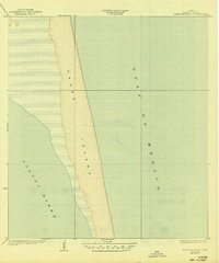 Download a high-resolution, GPS-compatible USGS topo map for Padre Island NO 2, TX (1944 edition)