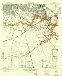 preview thumbnail of historical topo map of Harris County, TX in 1922