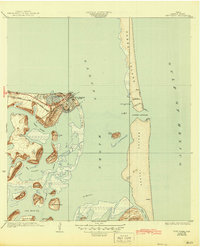 Download a high-resolution, GPS-compatible USGS topo map for Port Isabel, TX (1945 edition)