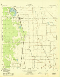 Download a high-resolution, GPS-compatible USGS topo map for Rosharon, TX (1943 edition)