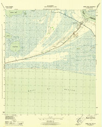 Download a high-resolution, GPS-compatible USGS topo map for Sabine Pass, TX (1944 edition)
