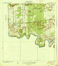 Download a high-resolution, GPS-compatible USGS topo map for Santa Maria, TX (1936 edition)