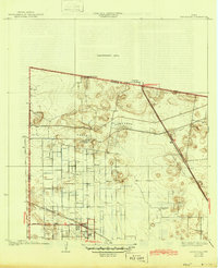 1933 Map of Santa Rosa, TX, 1945 Print
