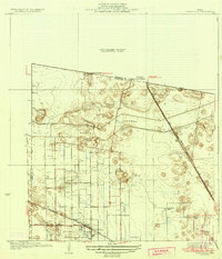 preview thumbnail of historical topo map of Santa Rosa, TX in 1933
