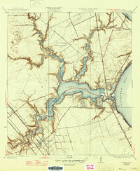 1932 Map of Seabrook, 1946 Print