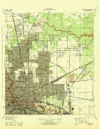 preview thumbnail of historical topo map of Harris County, TX in 1946