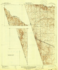 1920 Map of Waller, 1942 Print