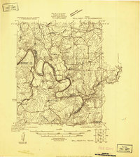 preview thumbnail of historical topo map of Coleman County, TX in 1925