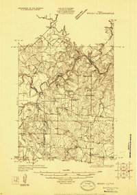 Download a high-resolution, GPS-compatible USGS topo map for Brady 1-a, TX (1925 edition)