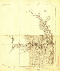 Download a high-resolution, GPS-compatible USGS topo map for Brownwood Reservoir Site, TX (1924 edition)