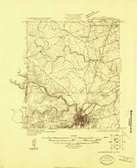 1925 Map of Georgetown, TX