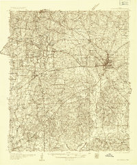 1935 Map of Smith County, TX