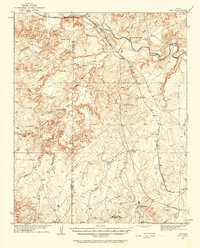 1934 Map of Ady, 1968 Print