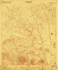 Download a high-resolution, GPS-compatible USGS topo map for Agua Fria, TX (1917 edition)