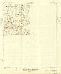 1931 Map of Archer City, 1949 Print