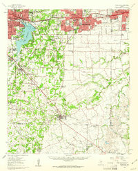 1959 Map of Arlington, 1961 Print