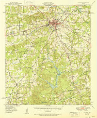 preview thumbnail of historical topo map of Athens, TX in 1950
