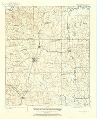 1907 Map of Atlanta, 1958 Print