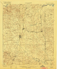 1910 Map of Atlanta, 1922 Print