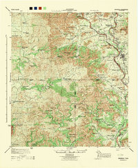 1944 Map of Real County, TX