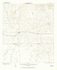 1920 Map of Barnhart, 1965 Print