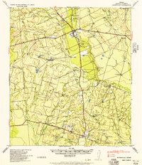 Download a high-resolution, GPS-compatible USGS topo map for Batesville, TX (1957 edition)