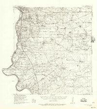 1933 Map of Becerra Creek, 1956 Print