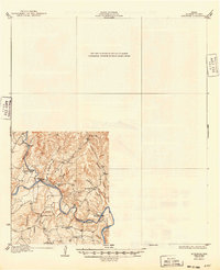 1932 Map of Bertram, TX, 1949 Print