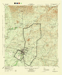 preview thumbnail of historical topo map of Brackettville, TX in 1944