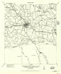 preview thumbnail of historical topo map of Brenham, TX in 1956