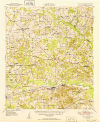 preview thumbnail of historical topo map of Brownsboro, TX in 1949