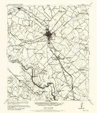 preview thumbnail of historical topo map of Bryan, TX in 1956