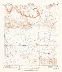 preview thumbnail of historical topo map of Brewster County, TX in 1917