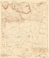 Download a high-resolution, GPS-compatible USGS topo map for Buck Hill, TX (1944 edition)