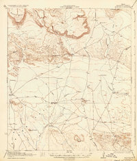 Download a high-resolution, GPS-compatible USGS topo map for Buck Hill, TX (1934 edition)
